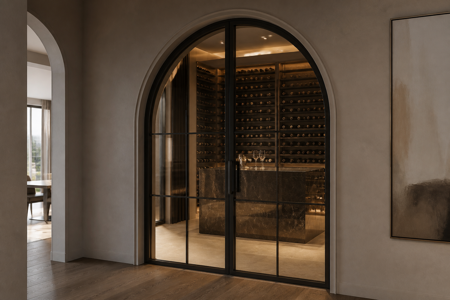 VLX 100 Arched / Custom Door in Hialeah, FL | TruePane Windows & Doors - detail 3