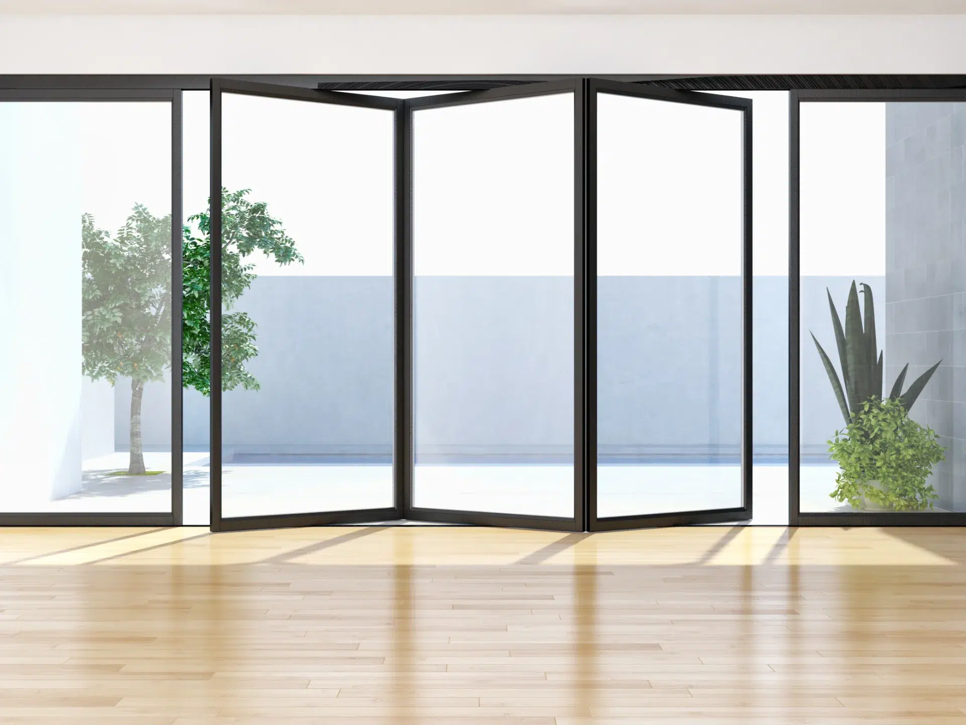 VLX 100 Bifold / Folding Door in Hialeah, FL | TruePane Windows & Doors - detail 1