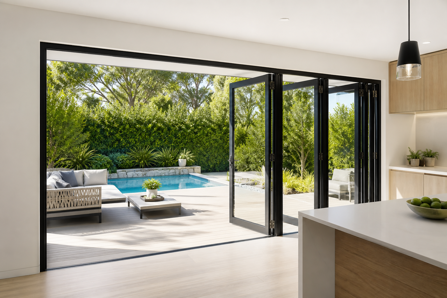 VLX 100 Bifold / Folding Door in Hialeah, FL | TruePane Windows & Doors - detail 4
