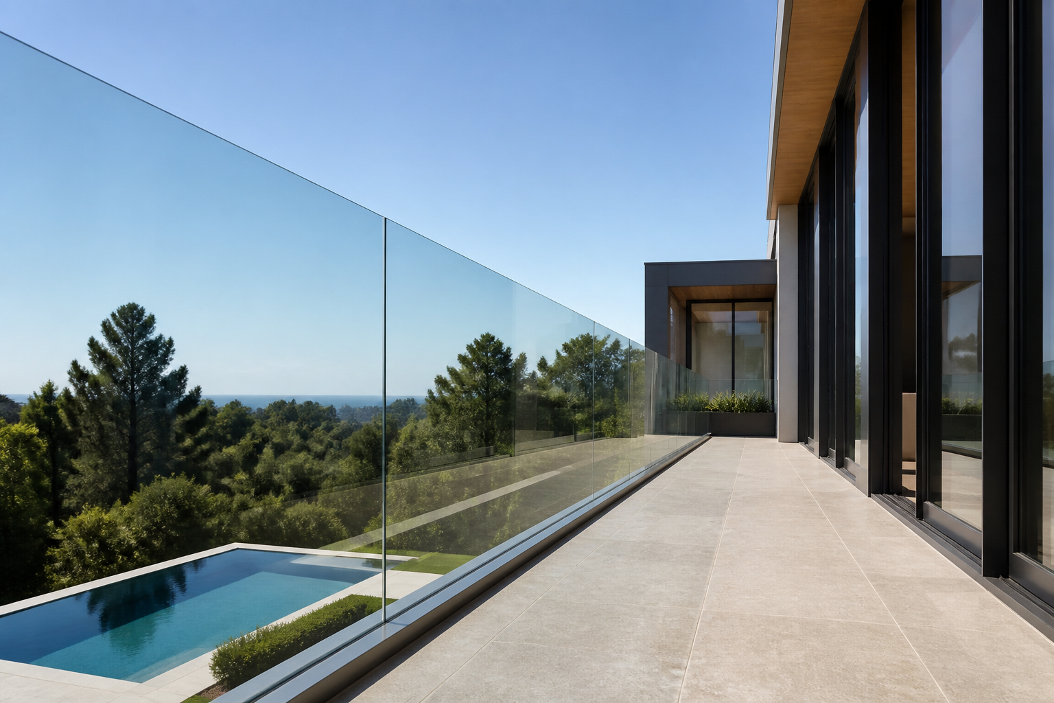 VLX 120 Glass Railing System in Hialeah, FL | TruePane Windows & Doors - detail 4